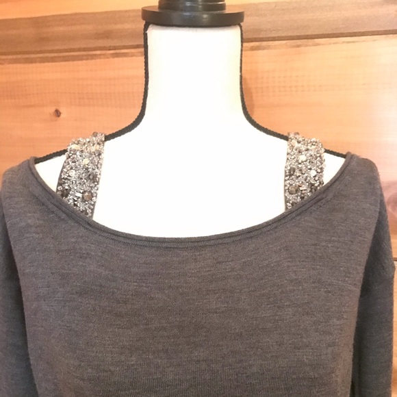 Antonio Melani Sweater - Beautiful Beaded Straps - Picture 3 of 8